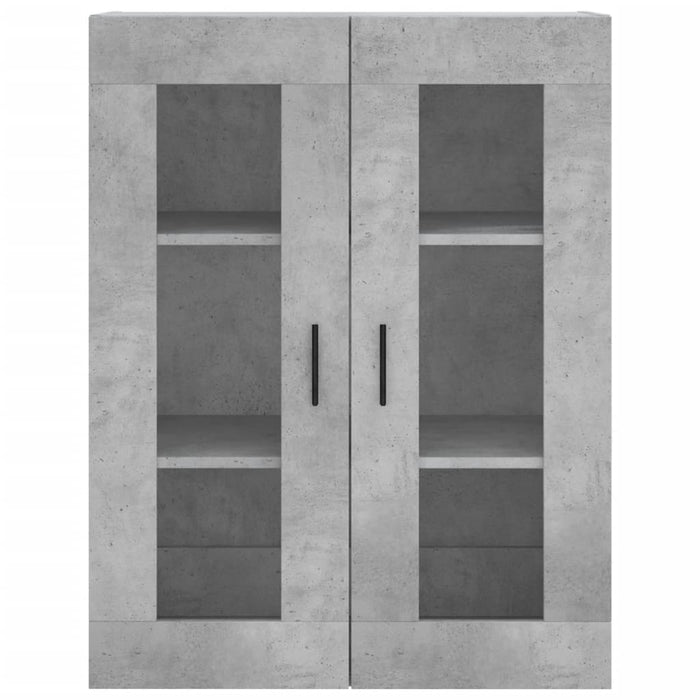 Dulap înalt, gri beton, 69,5x34x180, lemn compozit WALTI