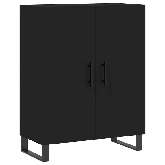 Dulap înalt, negru, 69,5x34x180 cm, lemn compozit WALTI