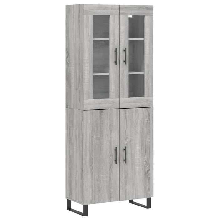 Dulap înalt, gri sonoma, 69,5x34x180 cm, lemn compozit - WALTI WALTI