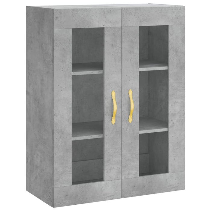 Dulap înalt, gri beton, 69,5x34x180, lemn compozit WALTI
