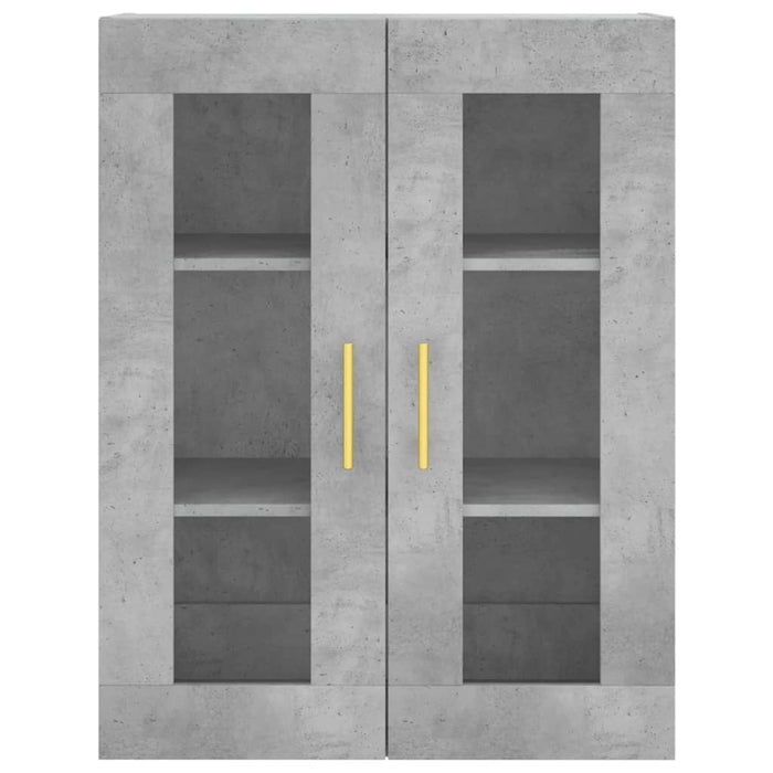 Dulap înalt, gri beton, 69,5x34x180, lemn compozit WALTI
