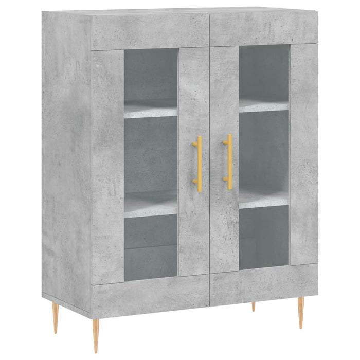 Dulap înalt, gri beton, 69,5x34x180, lemn compozit WALTI