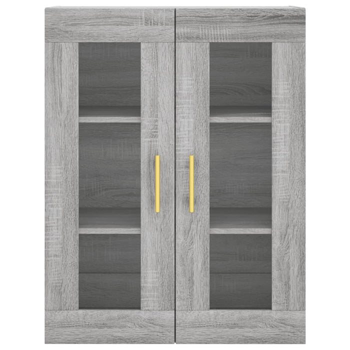 Dulap înalt, gri sonoma, 69,5x34x180 cm, lemn compozit WALTI