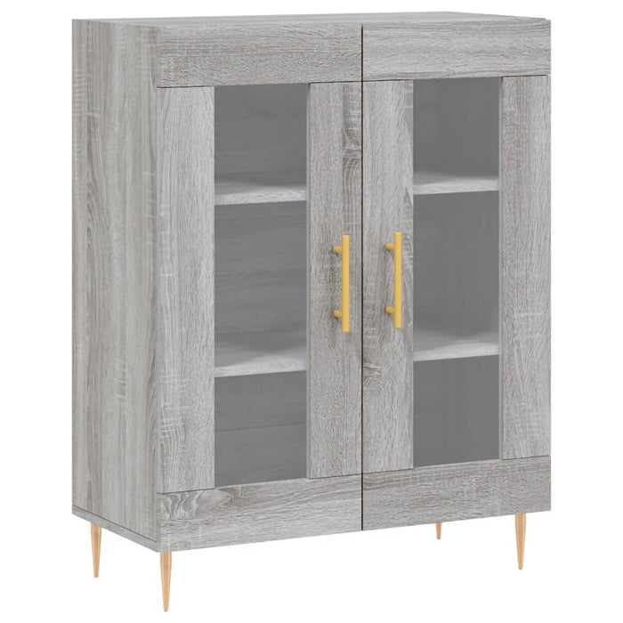 Dulap înalt, gri sonoma, 69,5x34x180 cm, lemn compozit WALTI