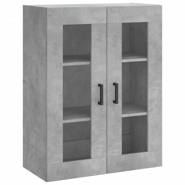 Dulap înalt, gri beton, 69,5x34x180, lemn compozit WALTI