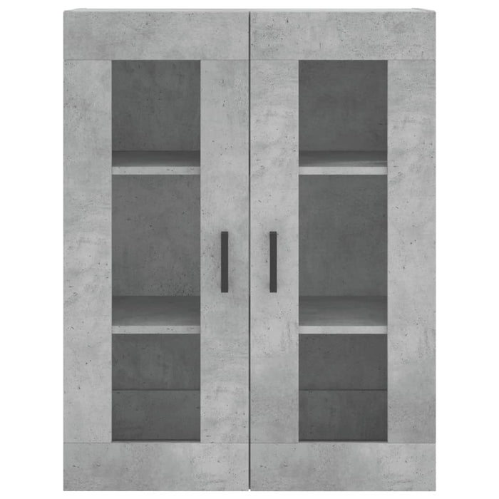 Dulap înalt, gri beton, 69,5x34x180, lemn compozit WALTI