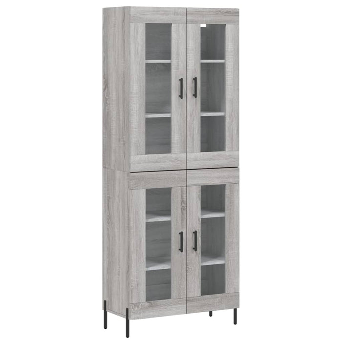 Dulap înalt, gri sonoma, 69,5x34x180 cm, lemn compozit WALTI