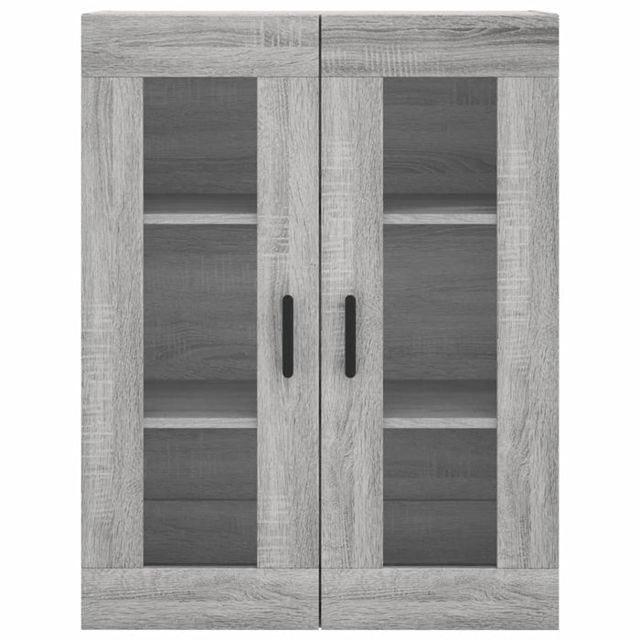Dulap înalt, gri sonoma, 69,5x34x180 cm, lemn compozit WALTI