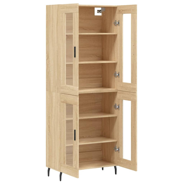 Dulap înalt, stejar sonoma, 69,5x34x180 cm, lemn compozit WALTI