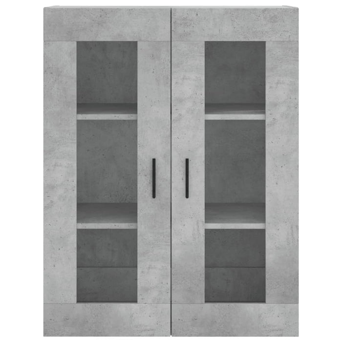 Dulap înalt, gri beton, 69,5x34x180, lemn compozit WALTI