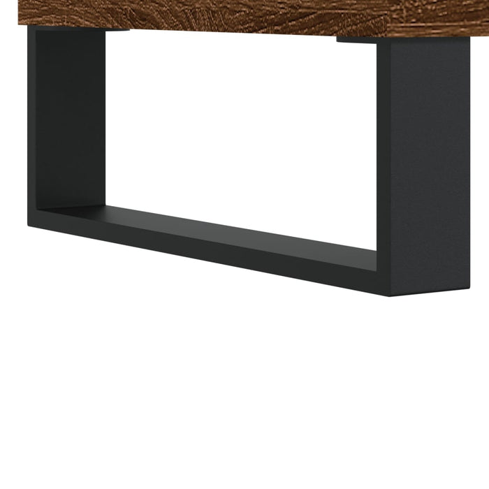 Dulap înalt, stejar maro, 69,5x34x180 cm, lemn compozit WALTI