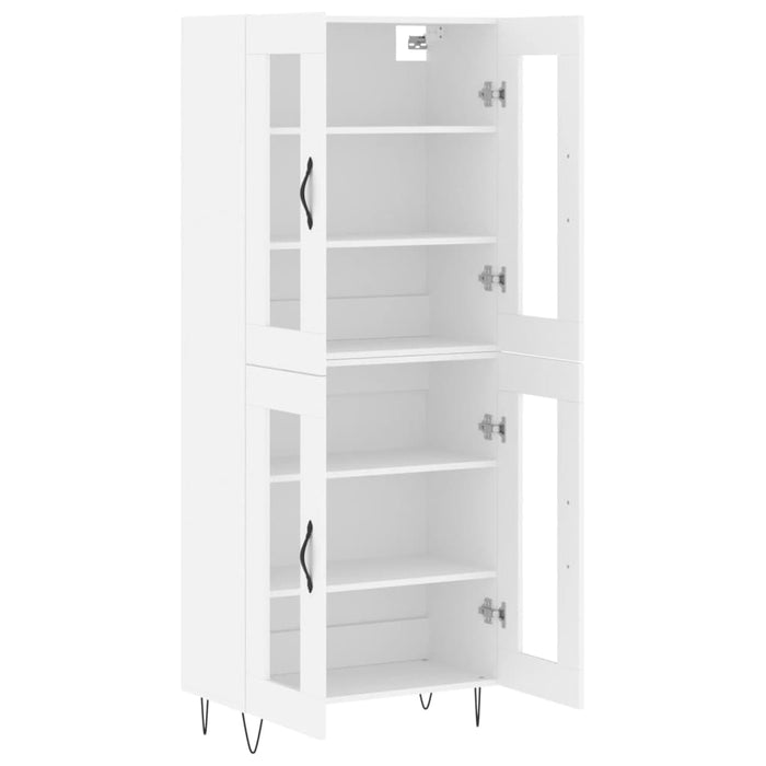 Dulap înalt, alb, 69,5x34x180 cm, lemn compozit - WALTI WALTI