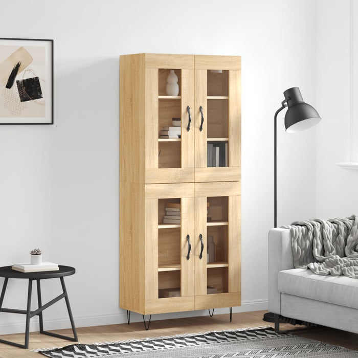 Dulap înalt, stejar sonoma, 69,5x34x180 cm, lemn compozit WALTI