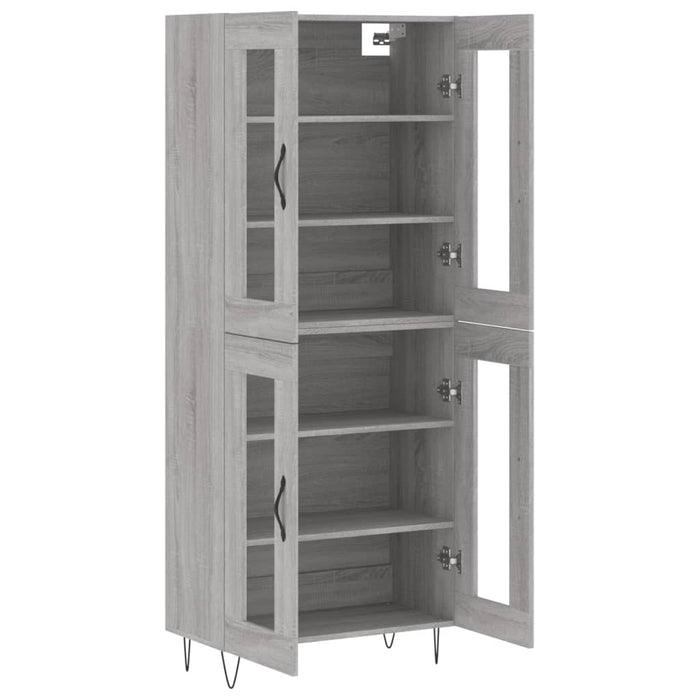 Dulap înalt, gri sonoma, 69,5x34x180 cm, lemn compozit - WALTI WALTI