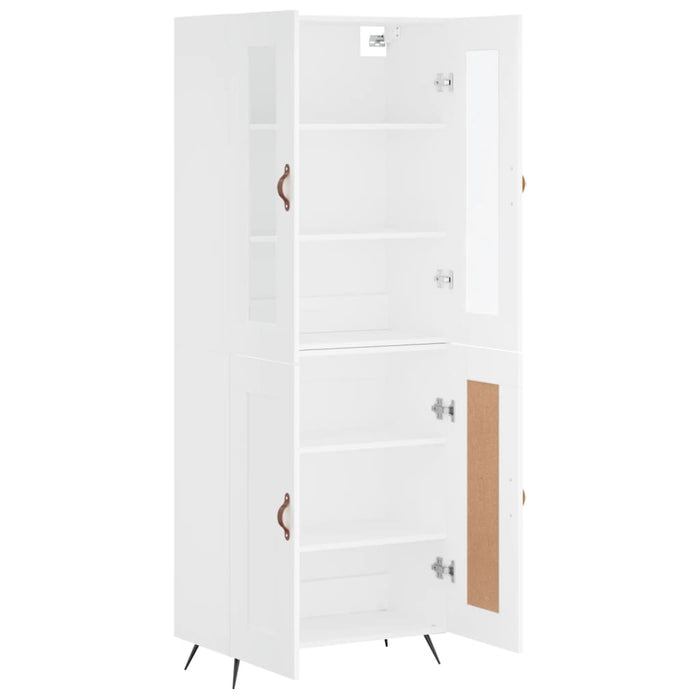 Dulap înalt, alb, 69,5x34x180 cm, lemn compozit WALTI