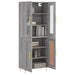 Dulap înalt, gri sonoma, 69,5x34x180 cm, lemn compozit - WALTI WALTI