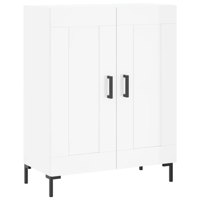 Dulap înalt, alb extralucios, 69,5x34x180 cm, lemn compozit WALTI