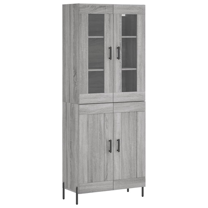 Dulap înalt, gri sonoma, 69,5x34x180 cm, lemn compozit - WALTI WALTI