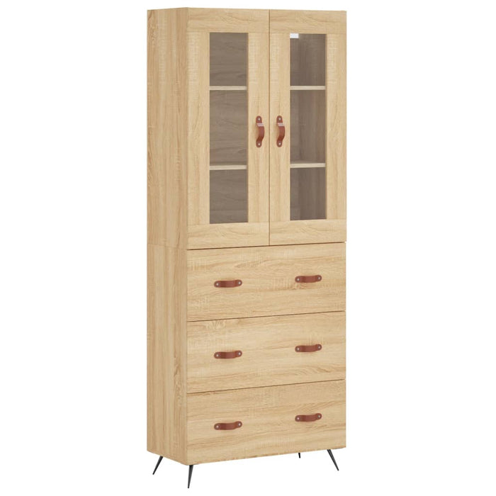 Dulap înalt, stejar sonoma, 69,5x34x180 cm, lemn compozit - WALTI WALTI