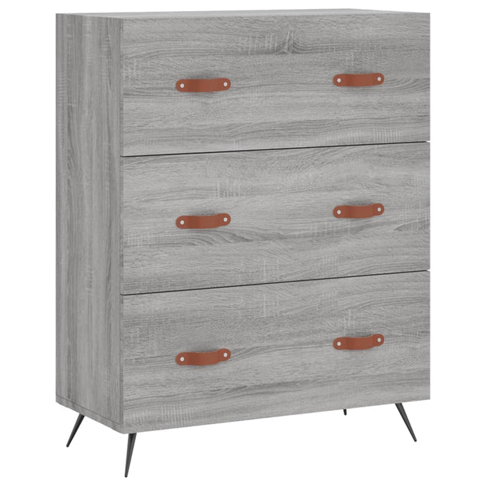 Dulap înalt, gri sonoma, 69,5x34x180 cm, lemn compozit - WALTI WALTI