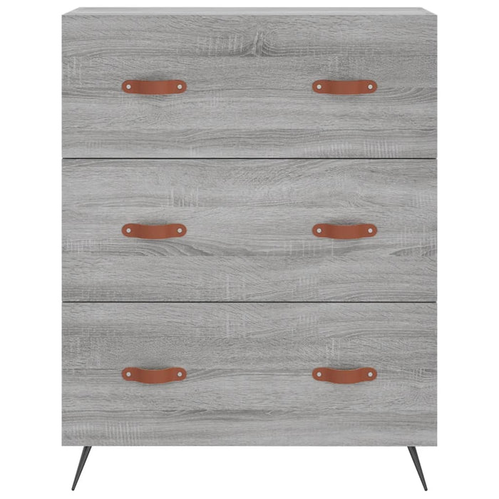 Dulap înalt, gri sonoma, 69,5x34x180 cm, lemn compozit - WALTI WALTI