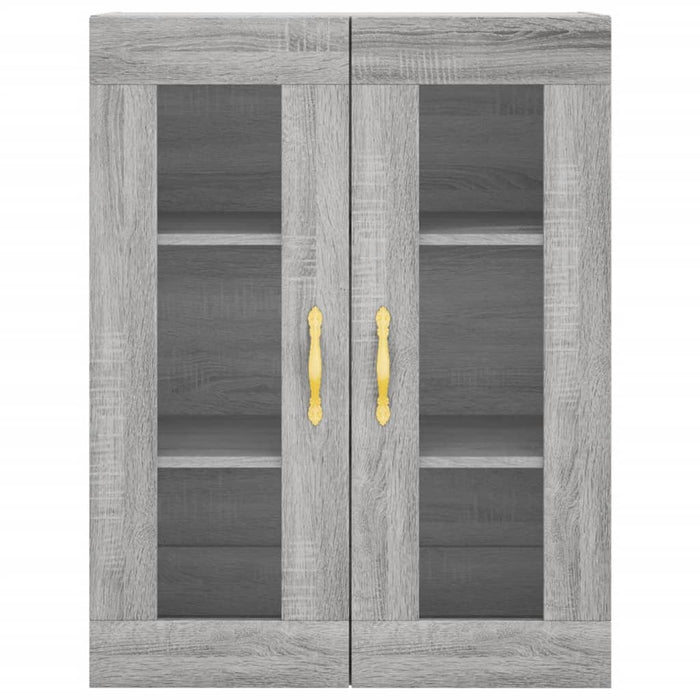 Dulap înalt, gri sonoma, 69,5x34x180 cm, lemn compozit WALTI