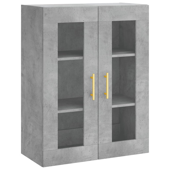 Dulap înalt, gri beton, 69,5x34x180, lemn compozit - WALTI WALTI