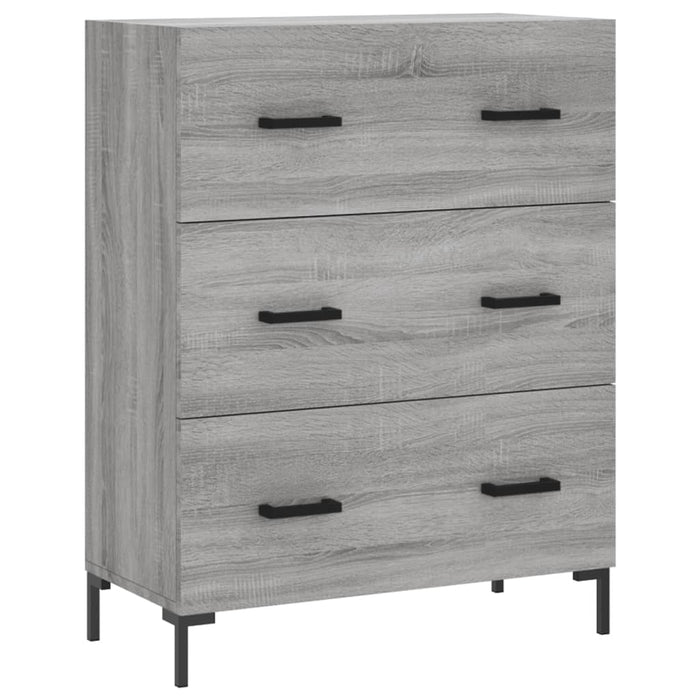 Dulap înalt, gri sonoma, 69,5x34x180 cm, lemn compozit WALTI