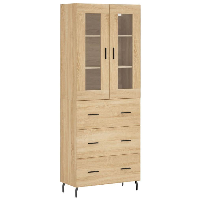 Dulap înalt, stejar sonoma, 69,5x34x180 cm, lemn compozit - WALTI WALTI