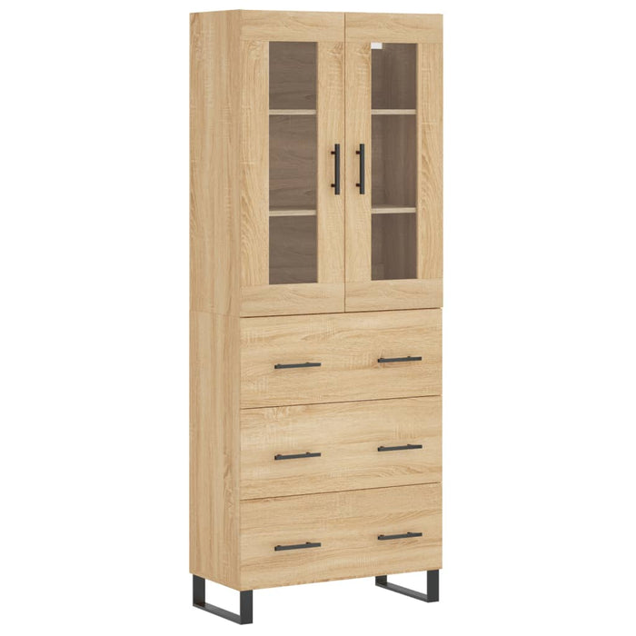 Dulap înalt, stejar sonoma, 69,5x34x180 cm, lemn compozit - WALTI WALTI