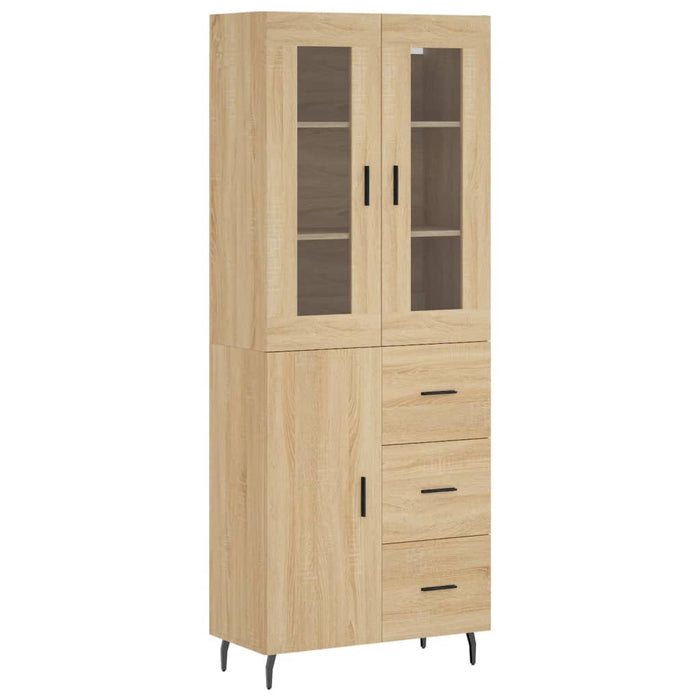 Dulap înalt, stejar sonoma, 69,5x34x180 cm, lemn compozit - WALTI WALTI
