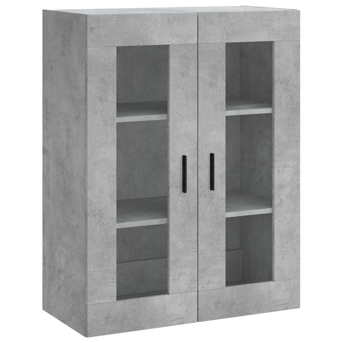 Dulap înalt, gri beton, 69,5x34x180, lemn compozit - WALTI WALTI