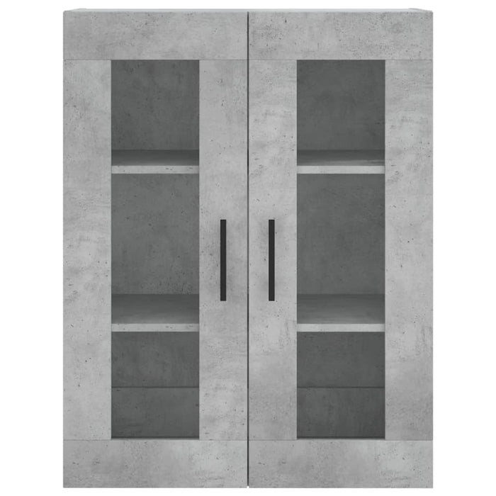 Dulap înalt, gri beton, 69,5x34x180, lemn compozit WALTI