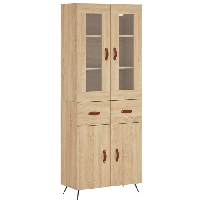 Dulap înalt, stejar sonoma, 69,5x34x180 cm, lemn compozit WALTI