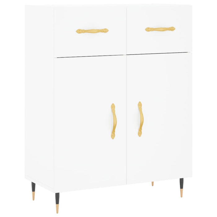 Dulap înalt, alb, 69,5x34x180 cm, lemn compozit WALTI