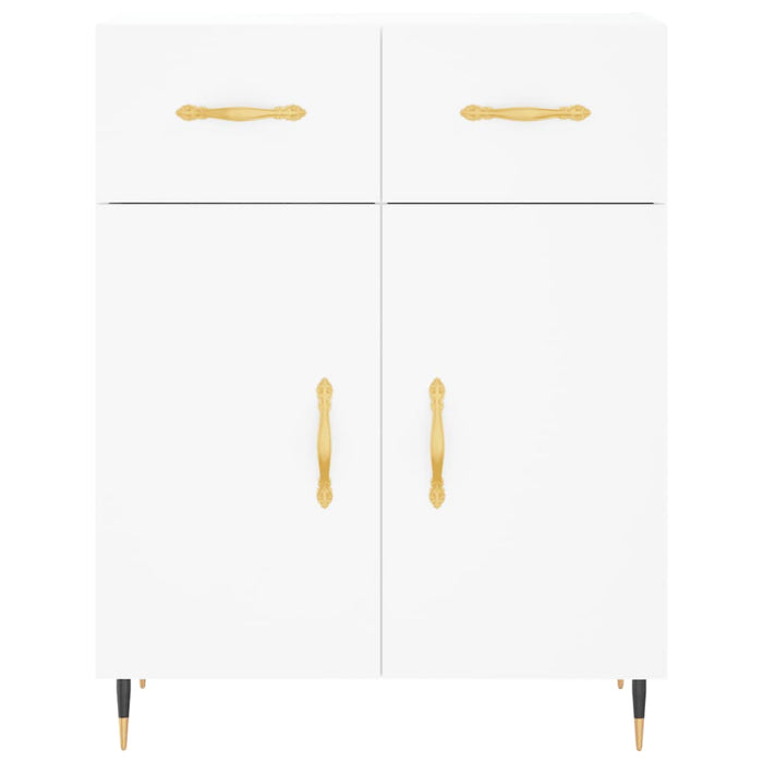 Dulap înalt, alb, 69,5x34x180 cm, lemn compozit WALTI