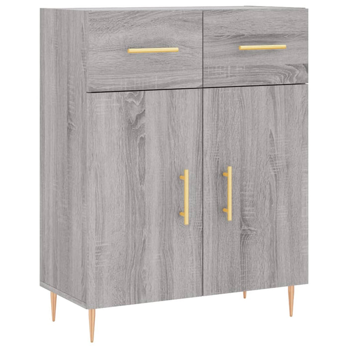 Dulap înalt, gri sonoma, 69,5x34x180 cm, lemn compozit - WALTI WALTI