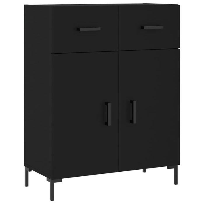 Dulap înalt, negru, 69,5x34x180 cm, lemn compozit WALTI