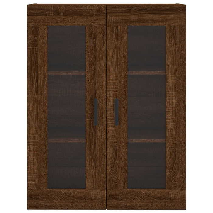 Dulap înalt, stejar maro, 69,5x34x180 cm, lemn compozit WALTI