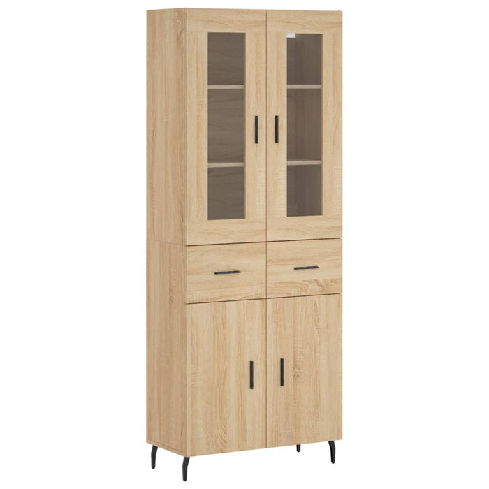 Dulap înalt, stejar sonoma, 69,5x34x180 cm, lemn compozit - WALTI WALTI