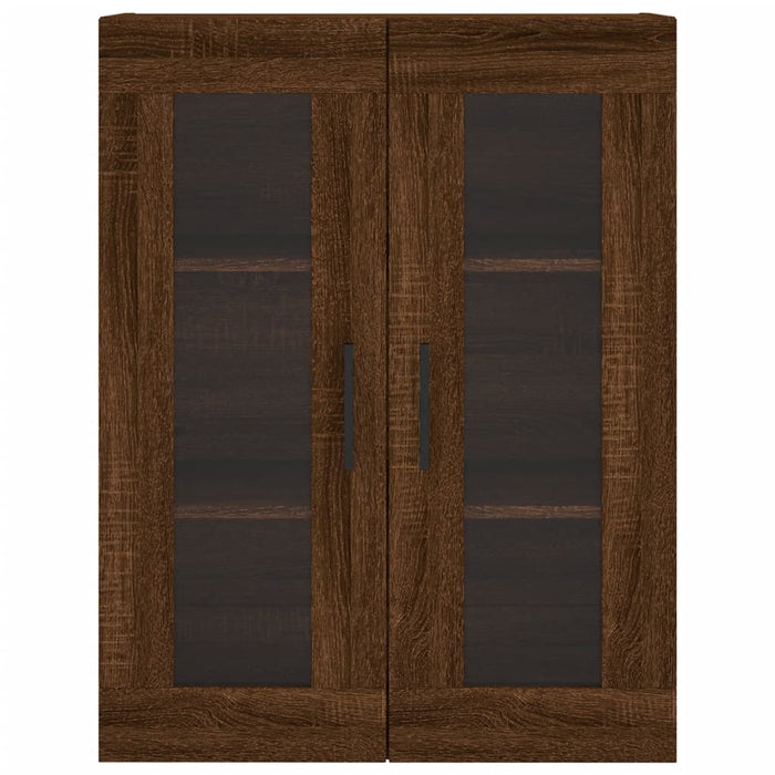 Dulap înalt, stejar maro, 69,5x34x180 cm, lemn compozit WALTI