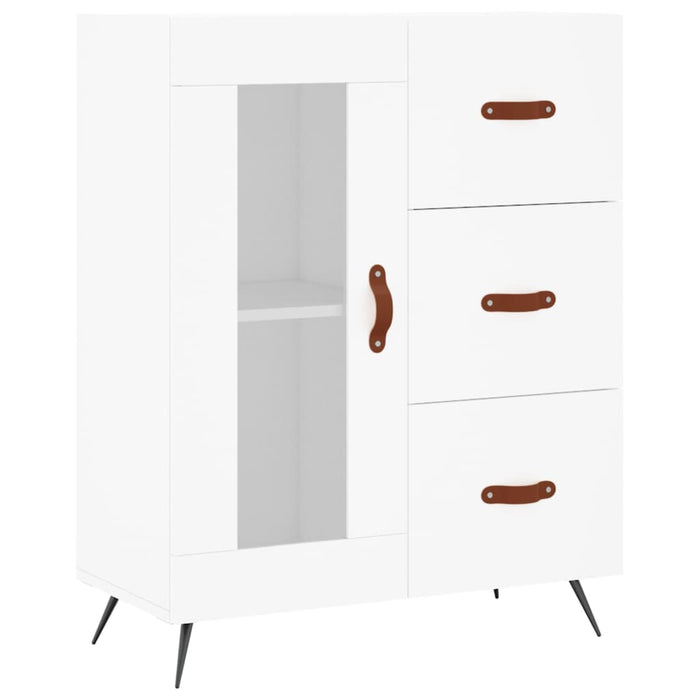 Dulap înalt, alb, 69,5x34x180 cm, lemn compozit - WALTI WALTI