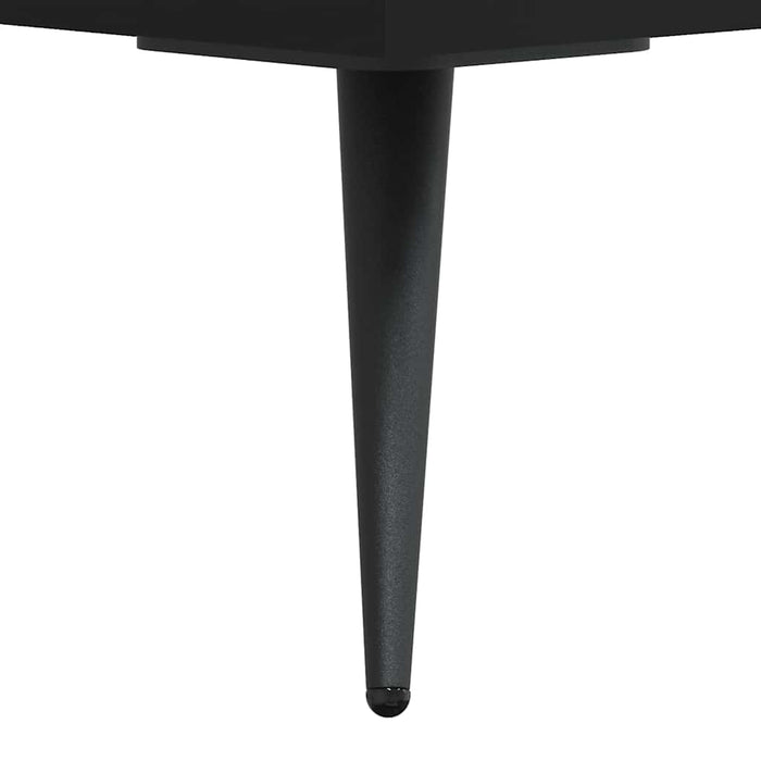Dulap înalt, negru, 69,5x34x180 cm, lemn compozit WALTI
