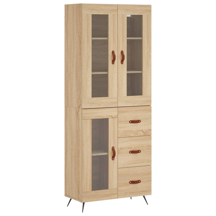 Dulap înalt, stejar sonoma, 69,5x34x180 cm, lemn compozit WALTI
