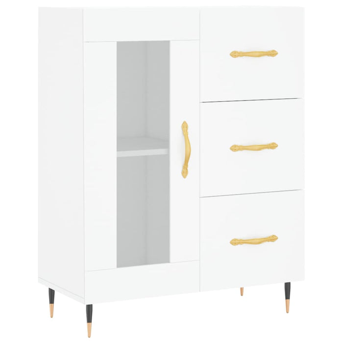 Dulap înalt, alb, 69,5x34x180 cm, lemn compozit - WALTI WALTI