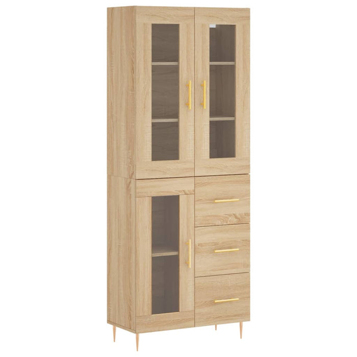 Dulap înalt, stejar sonoma, 69,5x34x180 cm, lemn compozit WALTI
