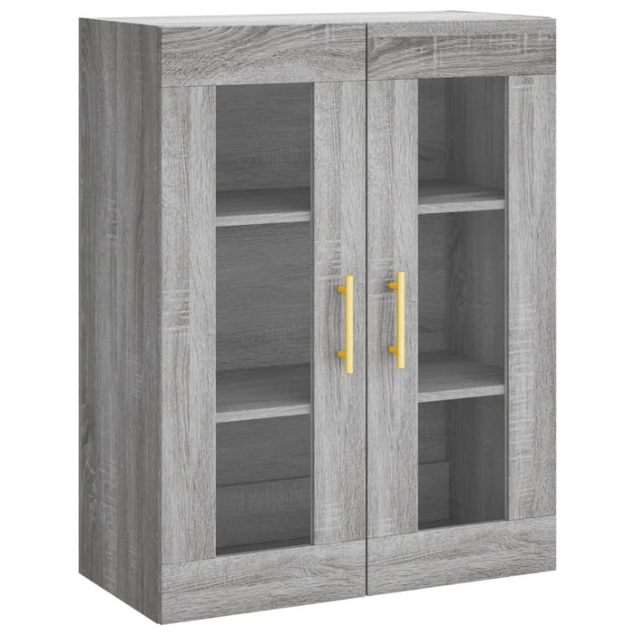 Dulap înalt, gri sonoma, 69,5x34x180 cm, lemn compozit WALTI