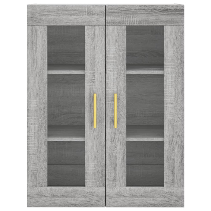 Dulap înalt, gri sonoma, 69,5x34x180 cm, lemn compozit WALTI