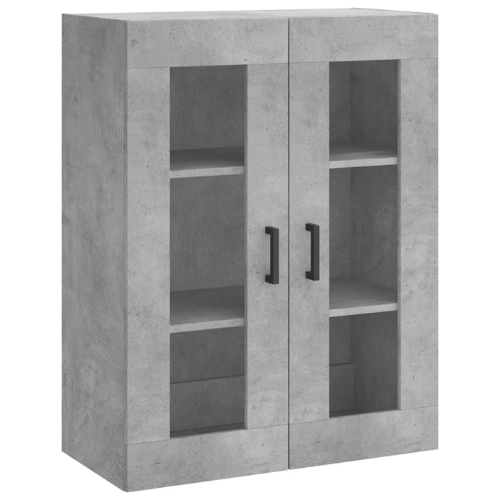 Dulap înalt, gri beton, 69,5x34x180, lemn compozit WALTI