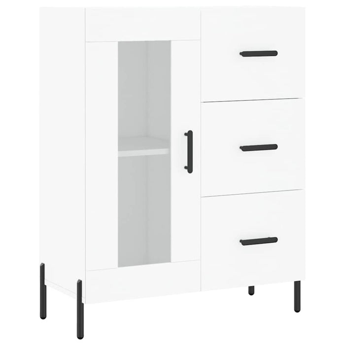 Dulap înalt, alb, 69,5x34x180 cm, lemn compozit - WALTI WALTI